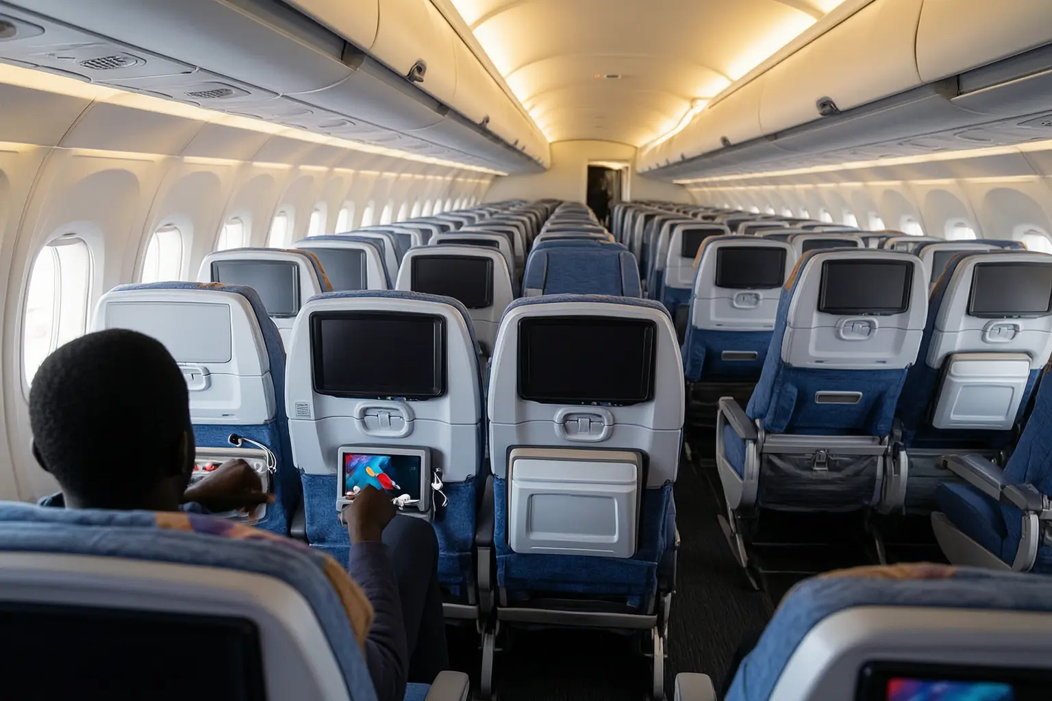 American Airlines 4K seatback screens narrowbody cabin upgrade