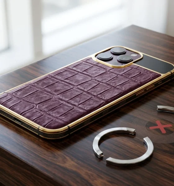 Caviar iPhone 18 Pro limited edition leather gold phone