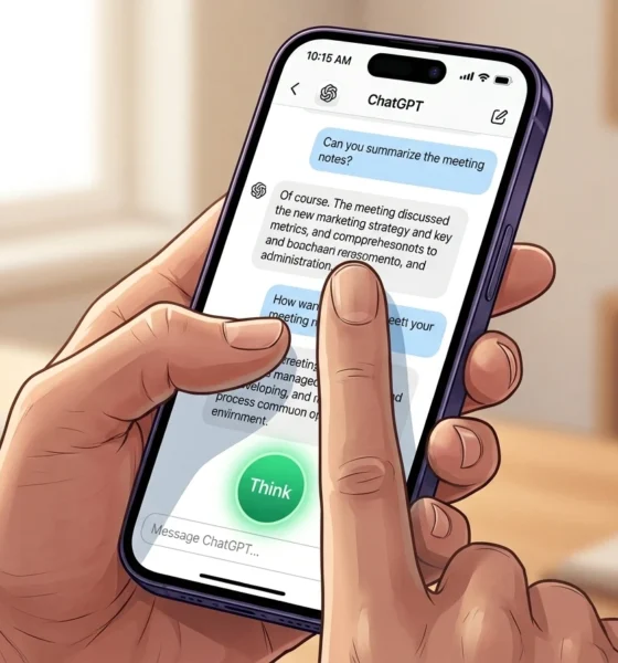 ChatGPT free unlimited text chats GPT-5.6 Luna Think button
