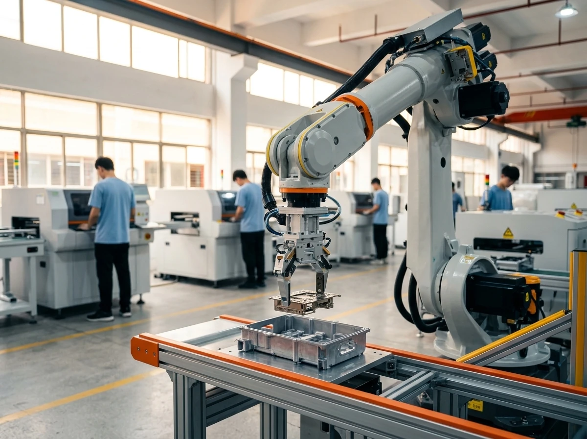 China robotic arms precision machinery factory export surge 2026