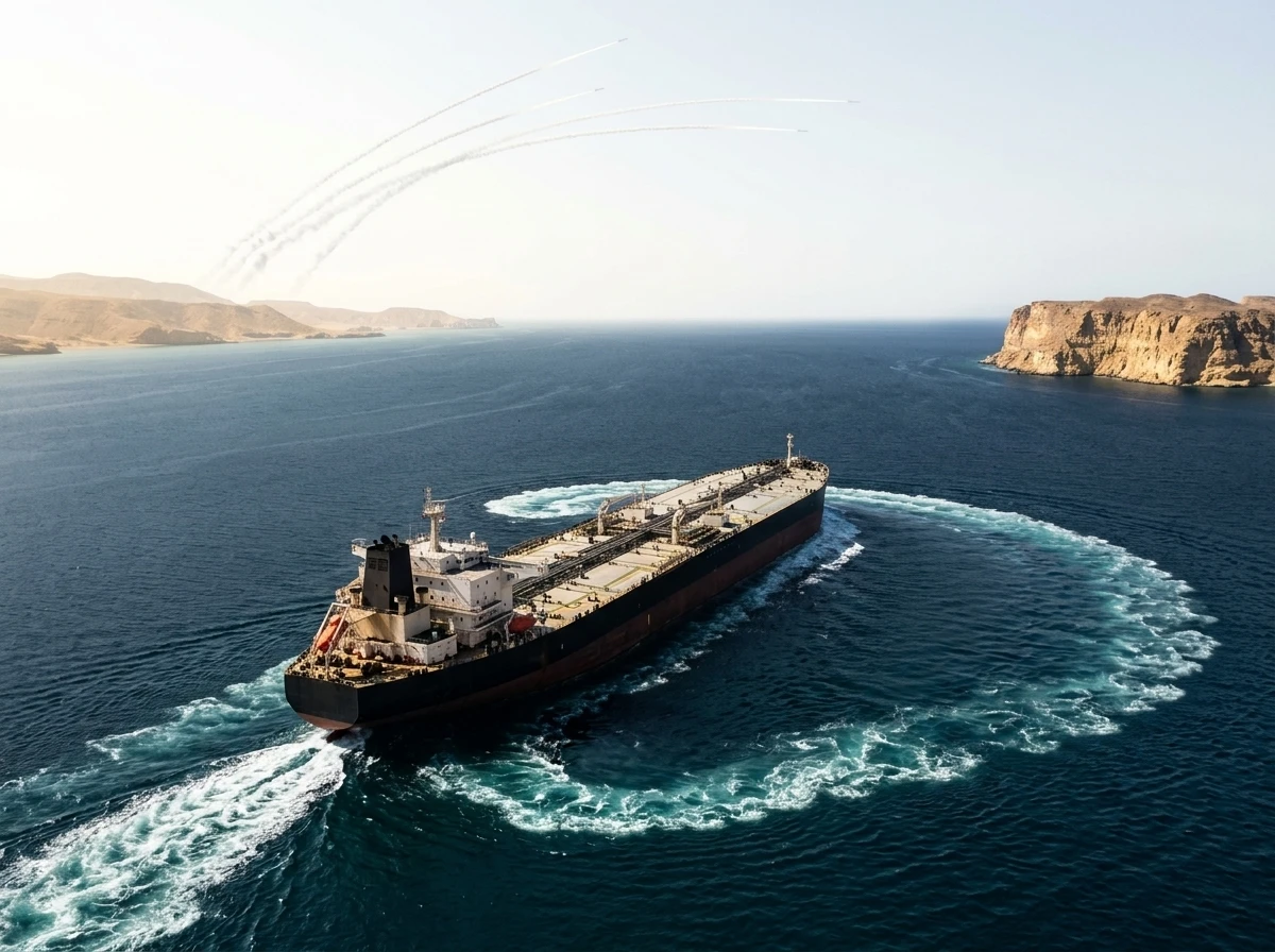 Iran ballistic missiles Hormuz shipping attacks traffic trickle