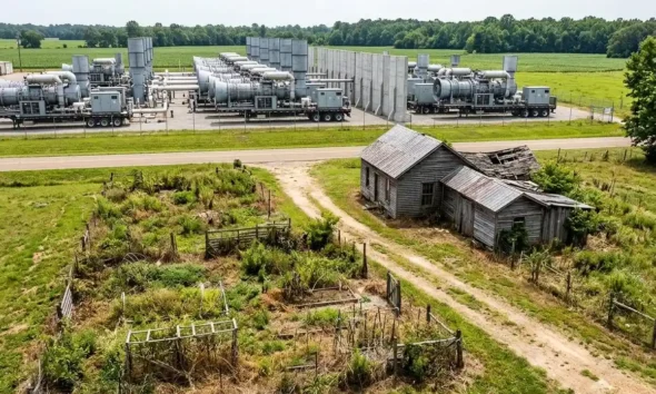 Krystal Polk family empty land near SpaceXAI Southaven turbines