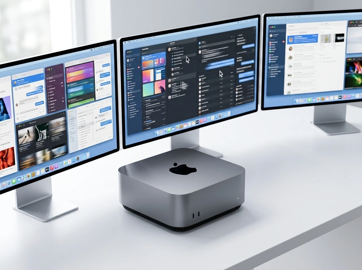 new Mac mini M6 M5 Pro multi display 165Hz refresh rates