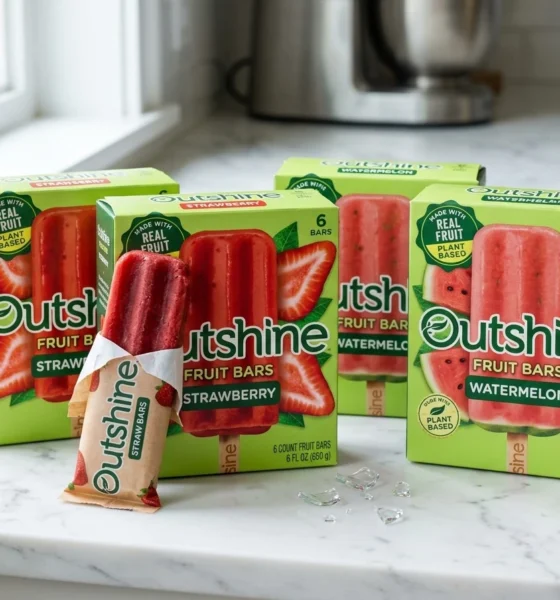 Outshine fruit bars glass contamination recall packages flavors