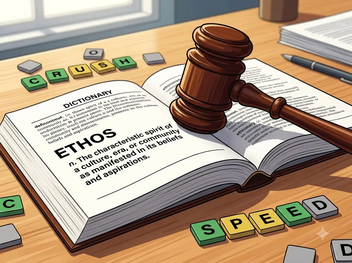 Quordle August 10 2026 answers gavel crush speed ethos