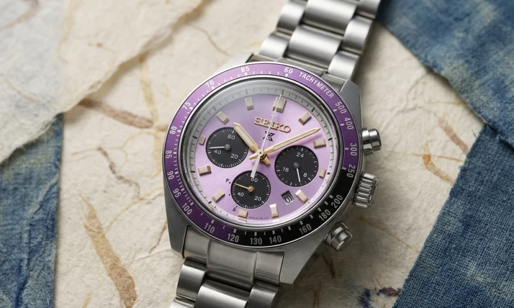 Seiko Prospex Speedtimer Edo purple dial 145th anniversary