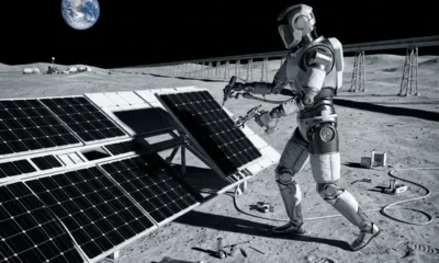 SpaceX lunar mass driver robot factories AI satellites moon