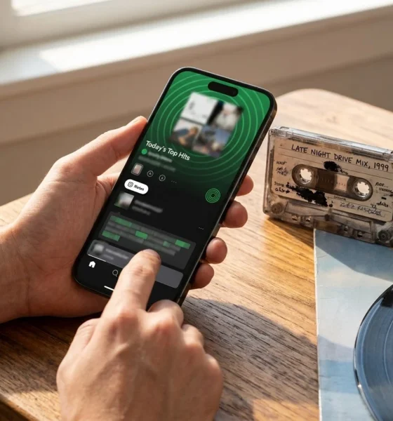 Spotify Playlist Notes feature phone screen editors users annotate