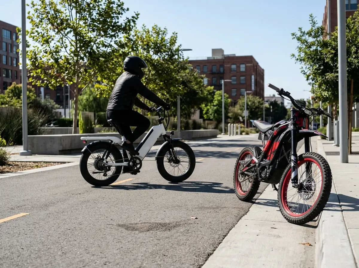 teen e-moto riders vs legal ebike regulations California New York