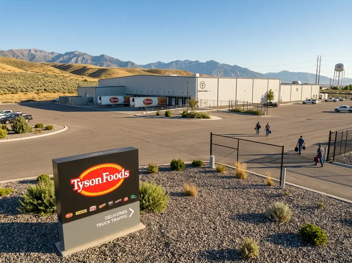 Tyson Foods Eagle Mountain Utah plant closure 723 jobs