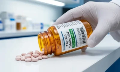 Vitruvias thyroid tablets USP 30 mg lot 504950 recall bottle