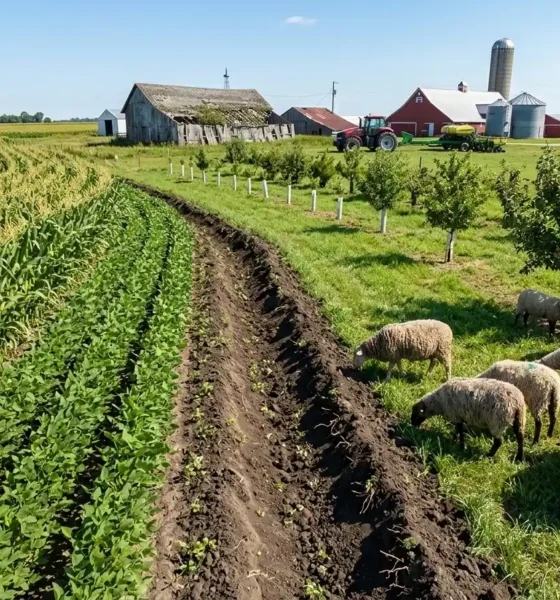 Wendy Johnson diversified Iowa farm sheep corn organic resilience