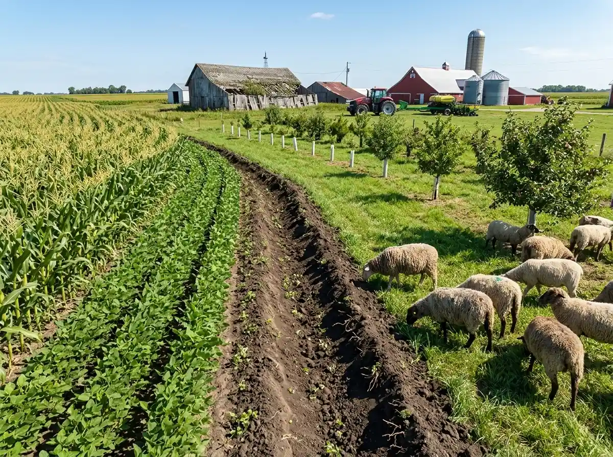 Wendy Johnson diversified Iowa farm sheep corn organic resilience