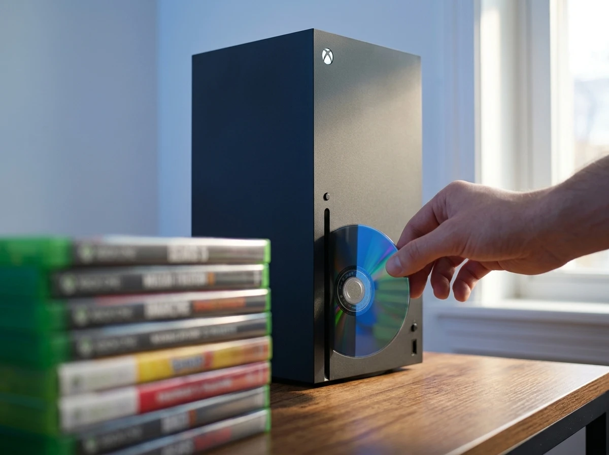 Xbox Series X disc inserted for digital entitlement claim