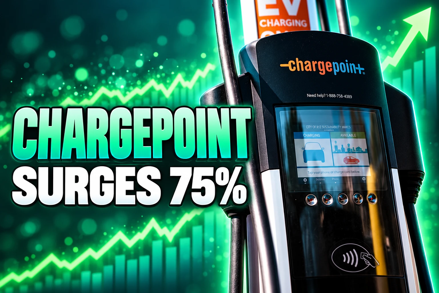 ChargePoint stock surges 75 percent to 9.08