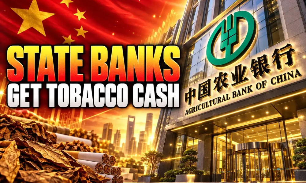 China recapitalizes state banks tobacco cash 360 billion