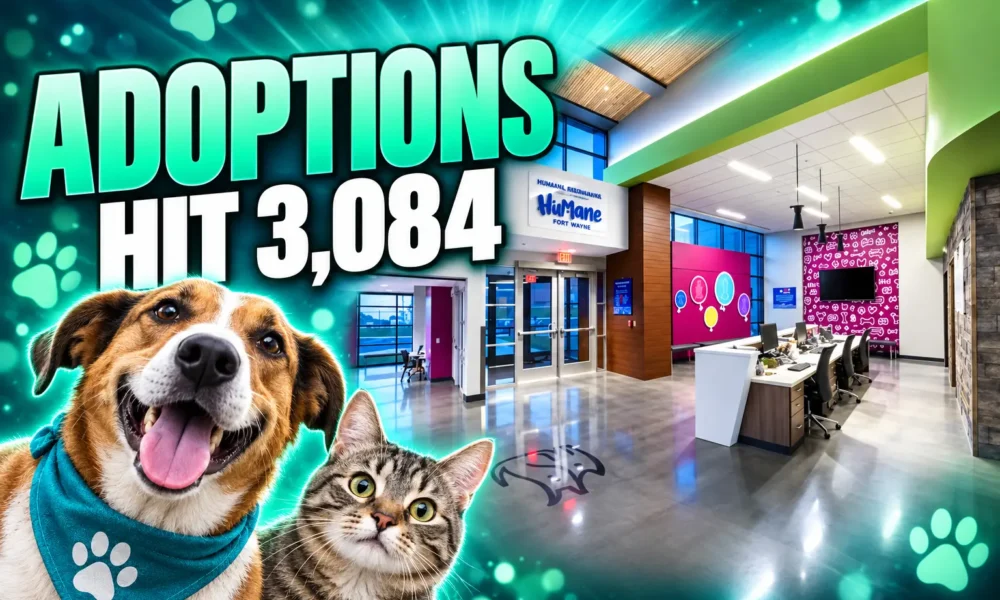 Humane Fort Wayne Critter Center record 3084 adoptions