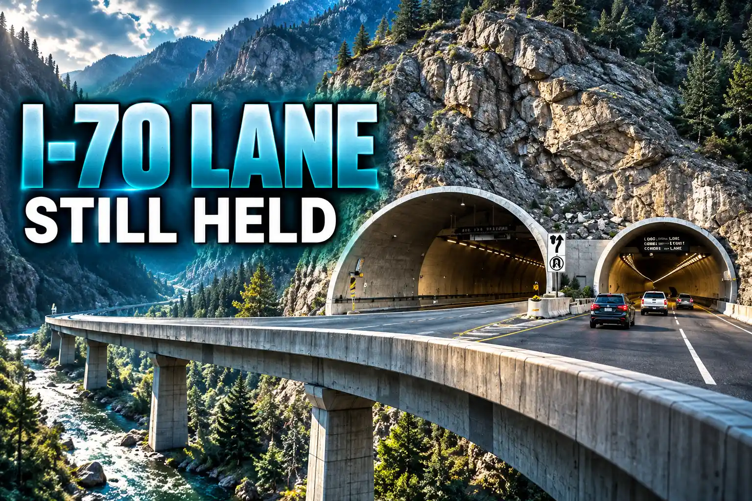 I-70 Glenwood Canyon bridge joint replacement lane closures