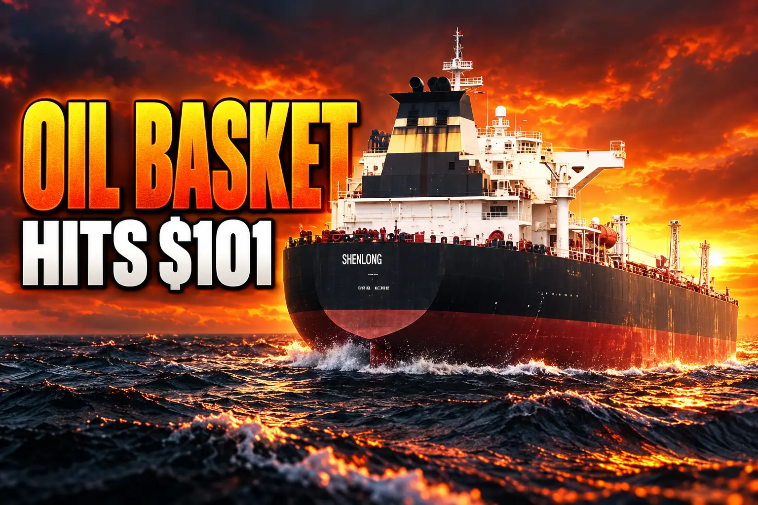 India crude oil basket hits 101 dollars