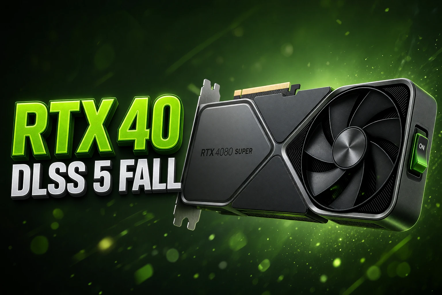 Nvidia DLSS 5 RTX 40 series support this fall