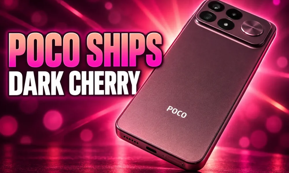 Poco F9 Ultra Dark Cherry ships before iPhone 18