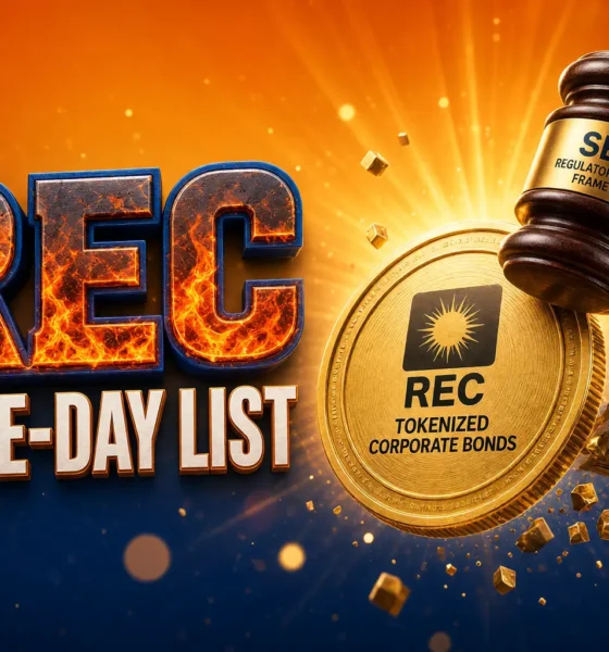 REC tokenised corporate bond same-day NSE listing ₹500 crore