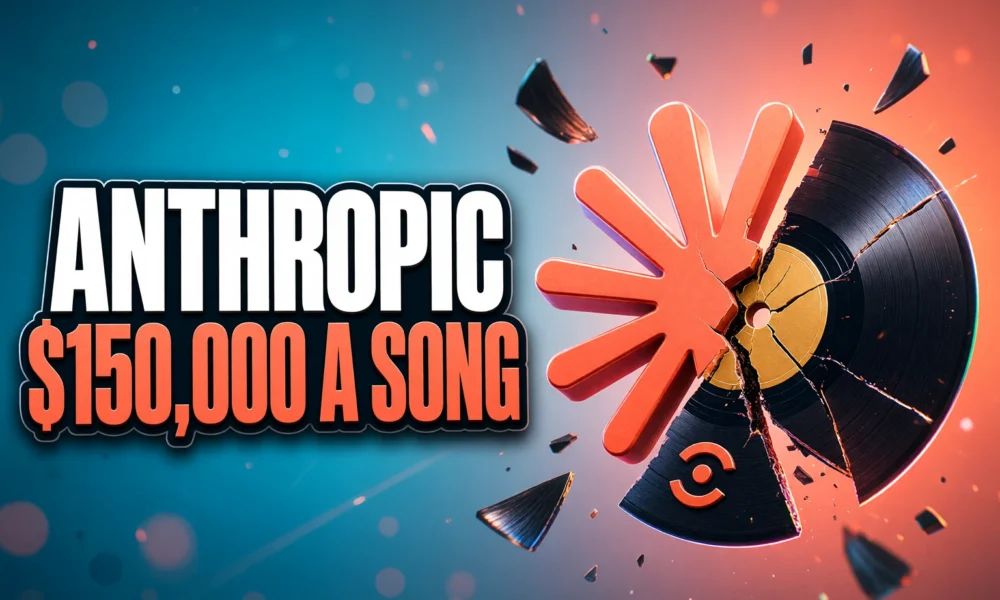 Sony Warner Anthropic lawsuit torrented song lyrics damages