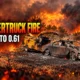 Tesla Cybertruck woodchipper grass fire near Redvale