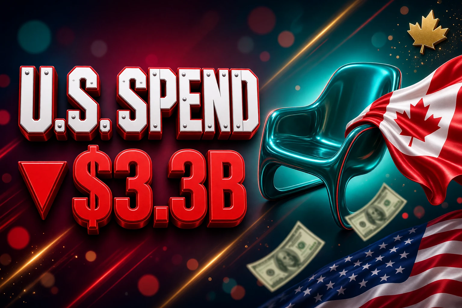 Canadian travel spending United States down $3.3 billion 2025