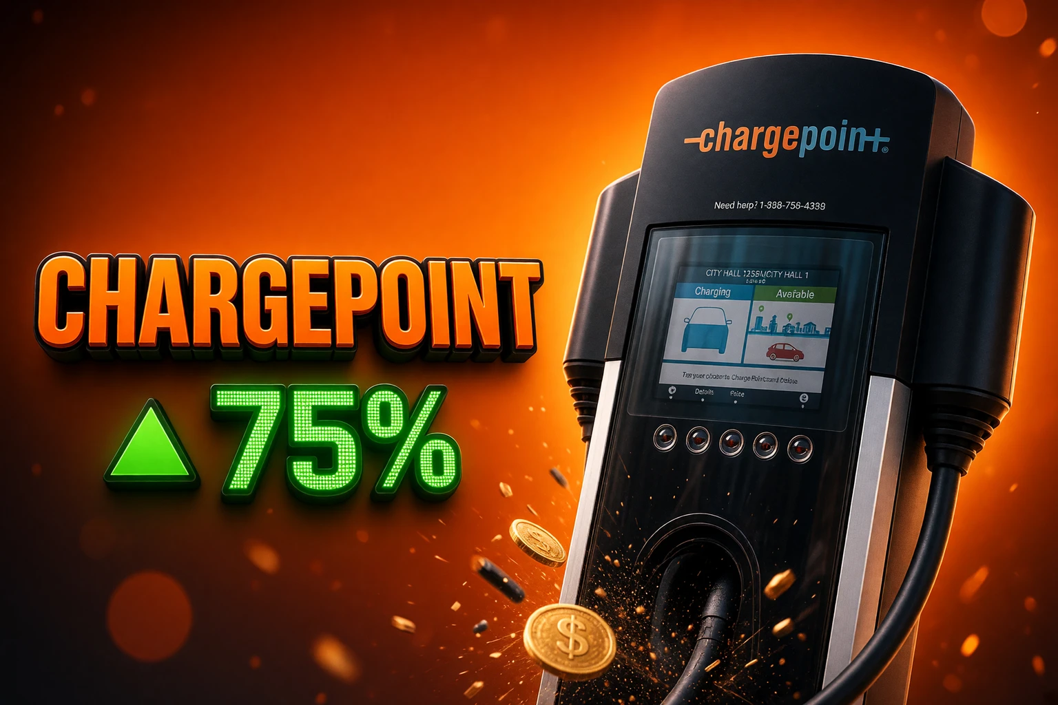 ChargePoint stock closes $9.08 after 74.95 percent jump