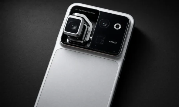 Honor Robot Phone gimbal camera unfolding from the back