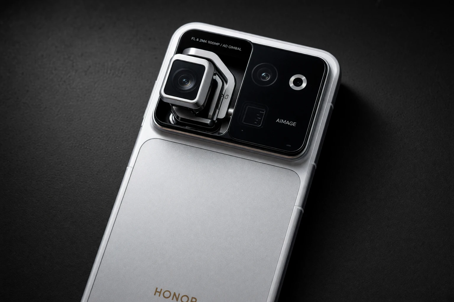 Honor Robot Phone gimbal camera unfolding from the back