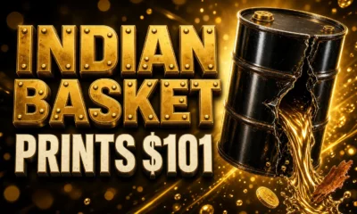 Indian crude oil basket hits 101 dollars September