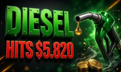 U.S. diesel all-time high $5.820 GasBuddy Thursday