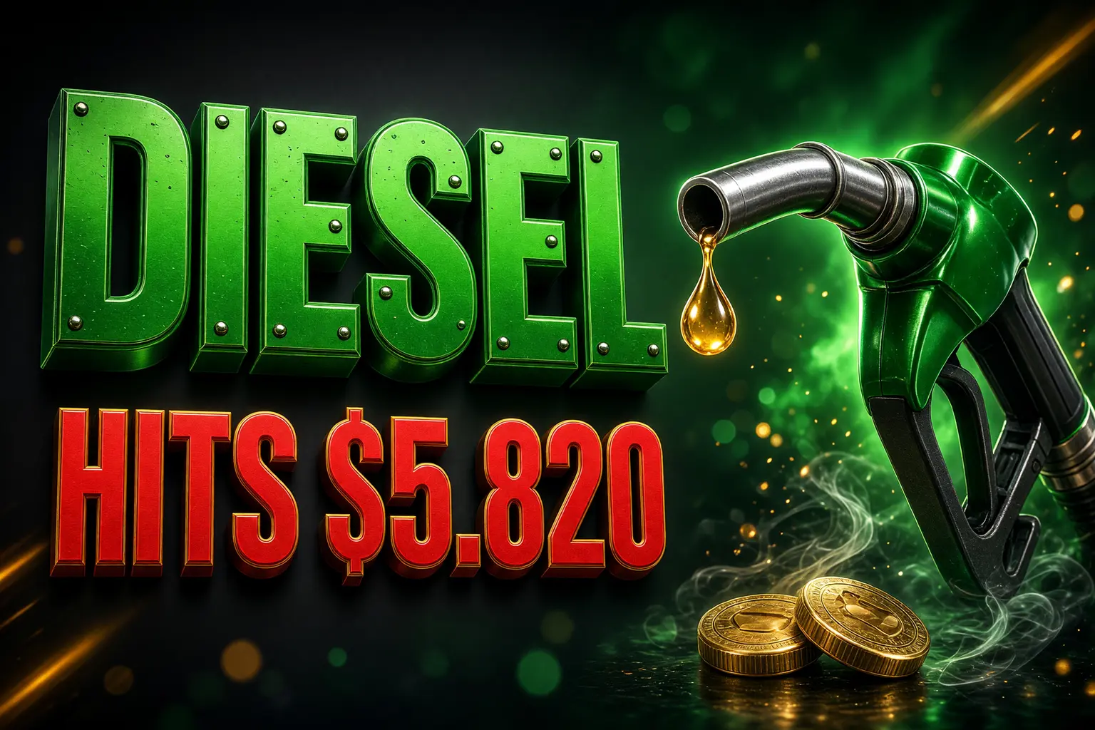 U.S. diesel all-time high $5.820 GasBuddy Thursday