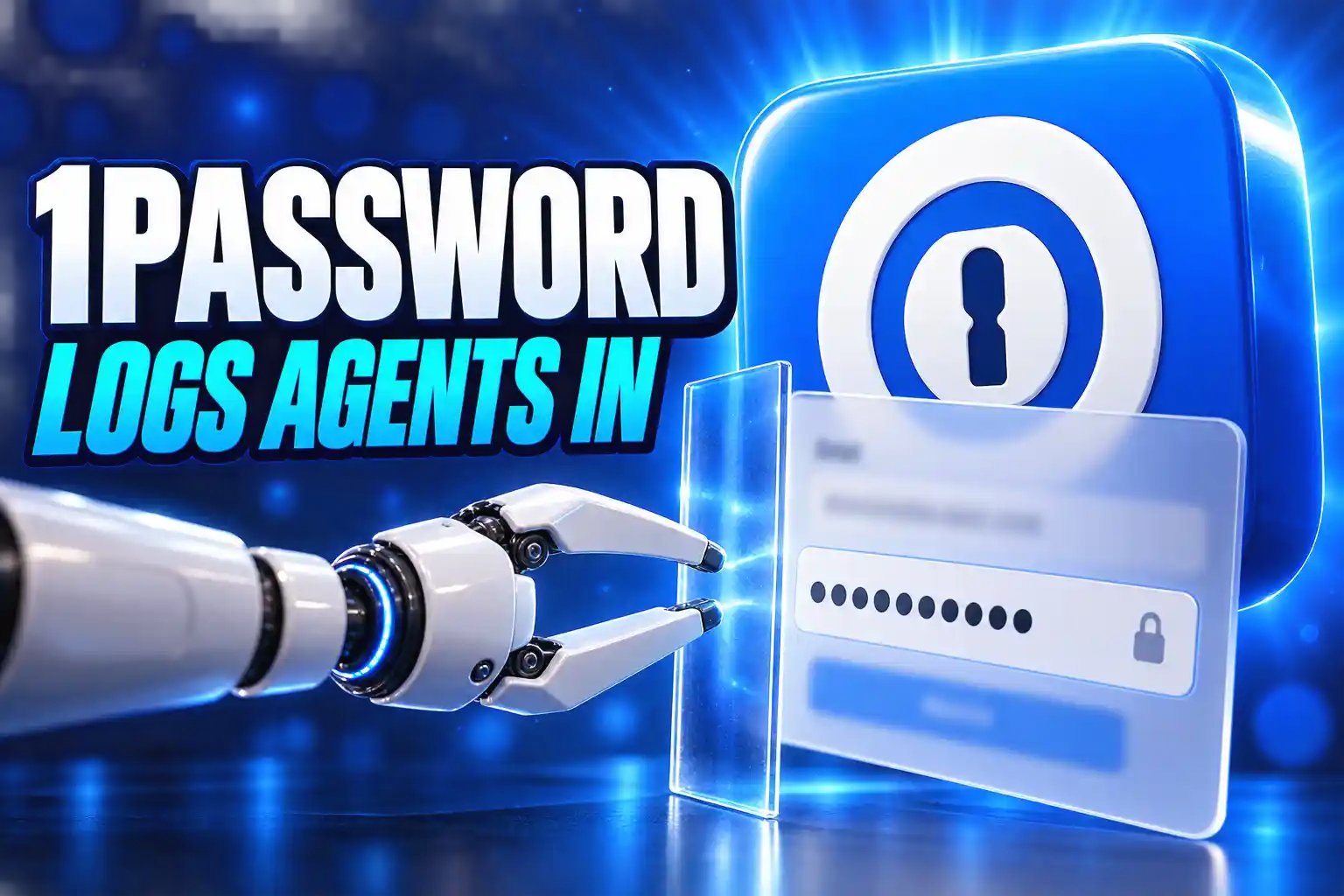 1Password for Agents login without showing AI passwords