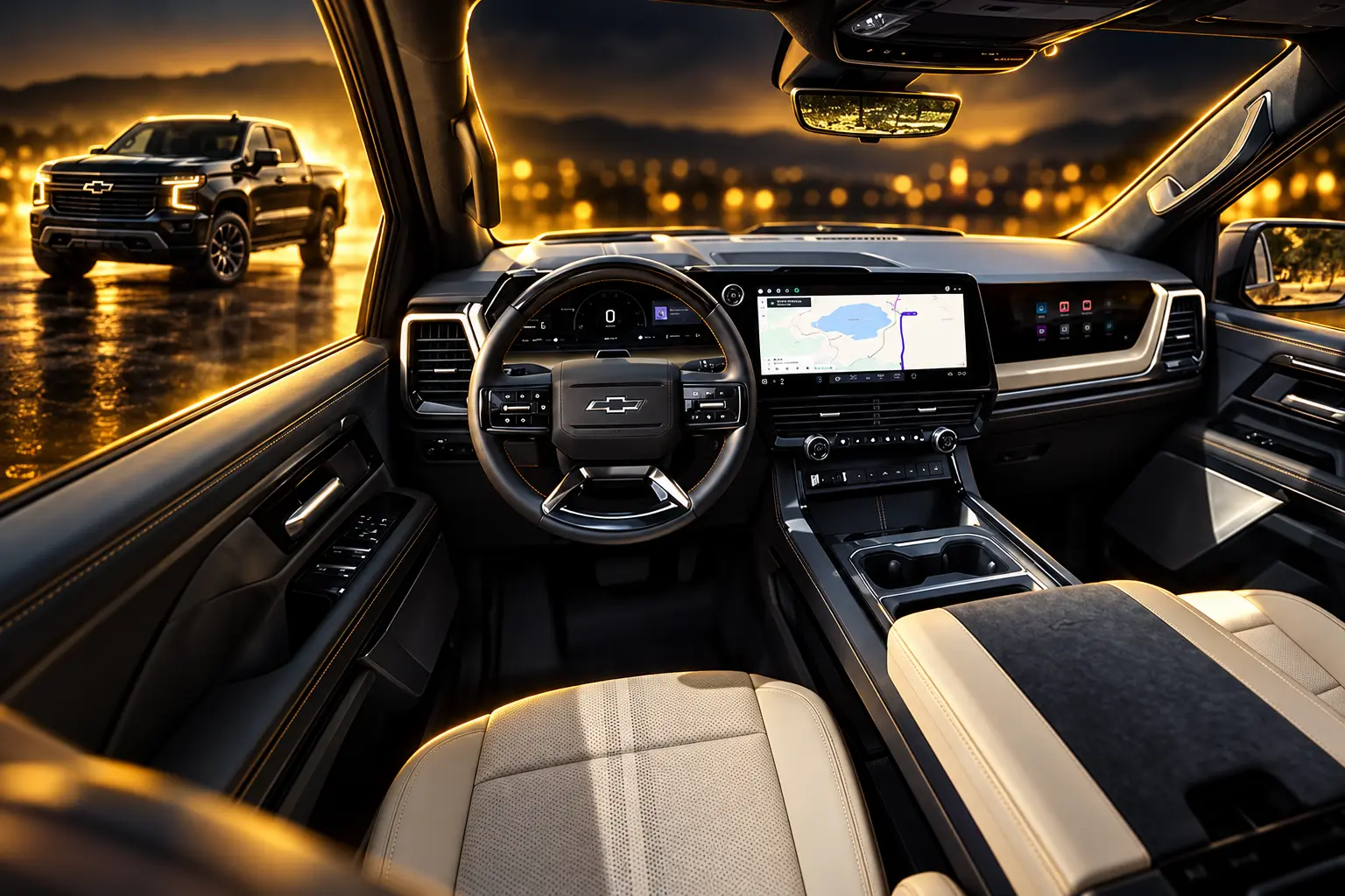 2027 Chevrolet Silverado CarPlay card infotainment interface