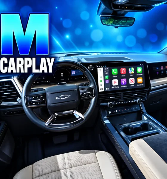 2027 Chevrolet Silverado CarPlay card infotainment interface