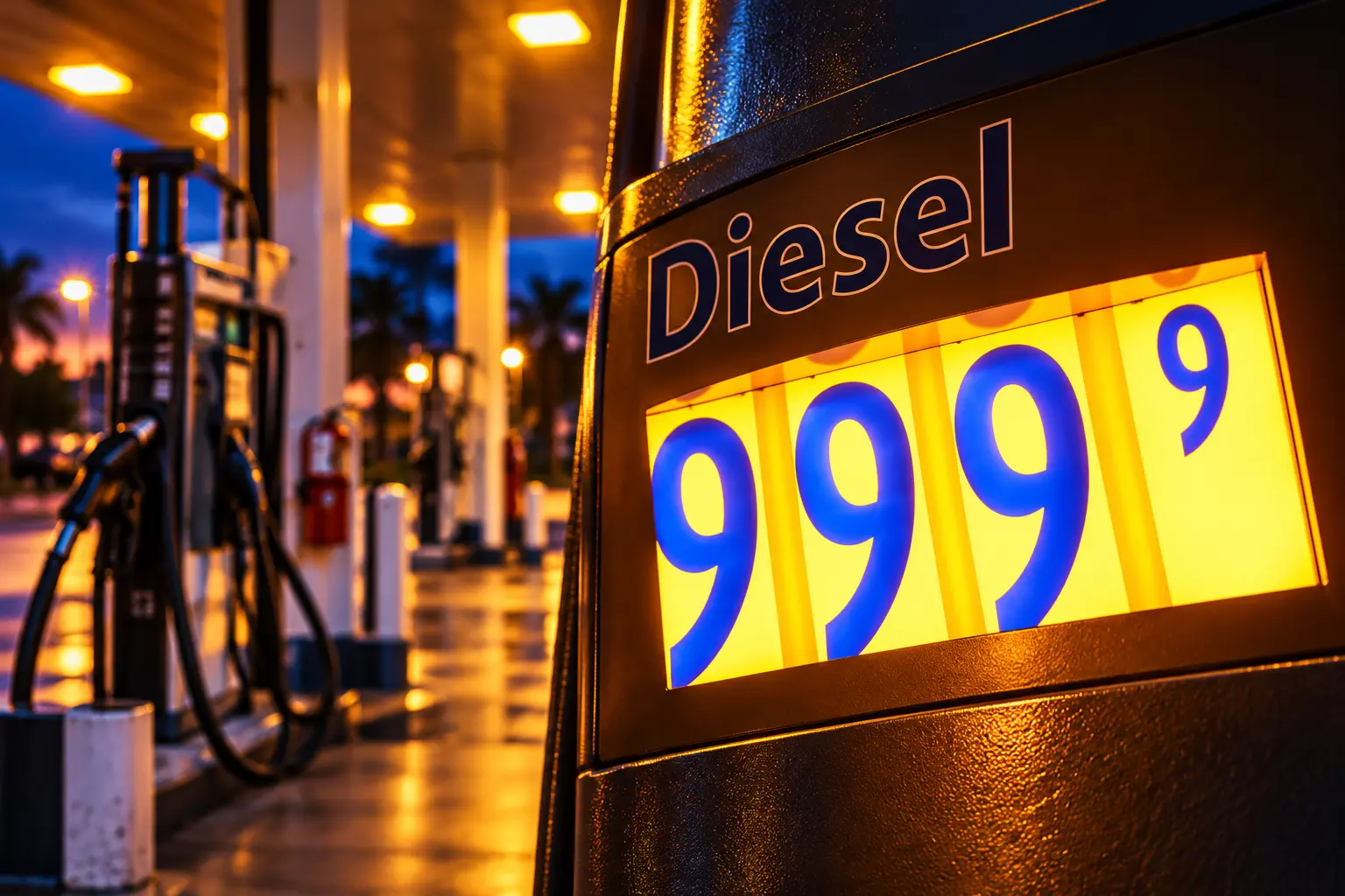 California diesel pumps max out at $9.999