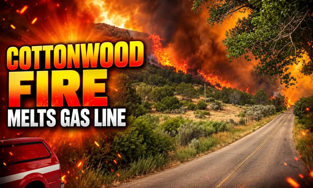 Cottonwood Flat Fire melts FlexSteel gas line