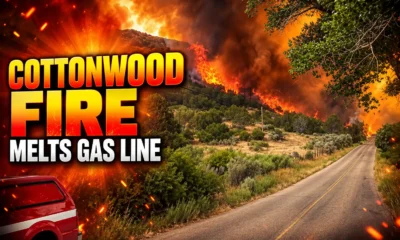 Cottonwood Flat Fire melts FlexSteel gas line