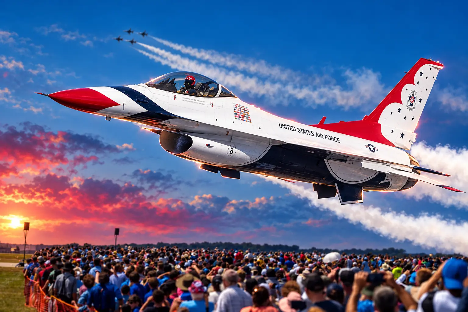 Thunderbirds F-16 performance Fort Wayne Air Show 2025