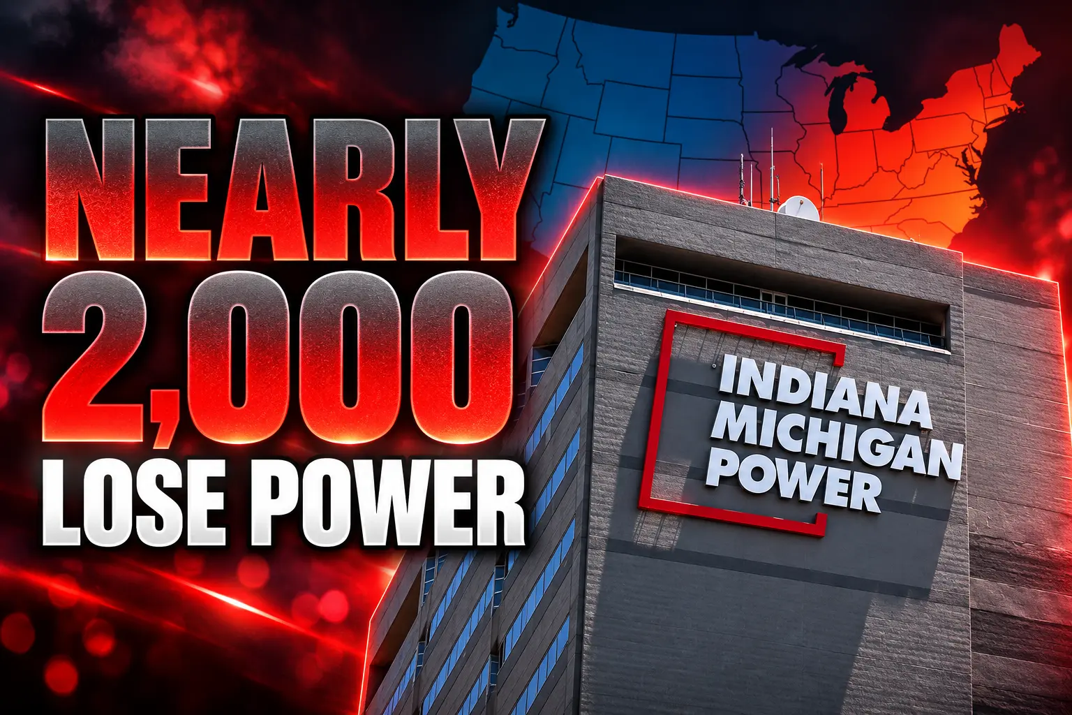 Indiana Michigan Power 2000 customers lose power Fort Wayne