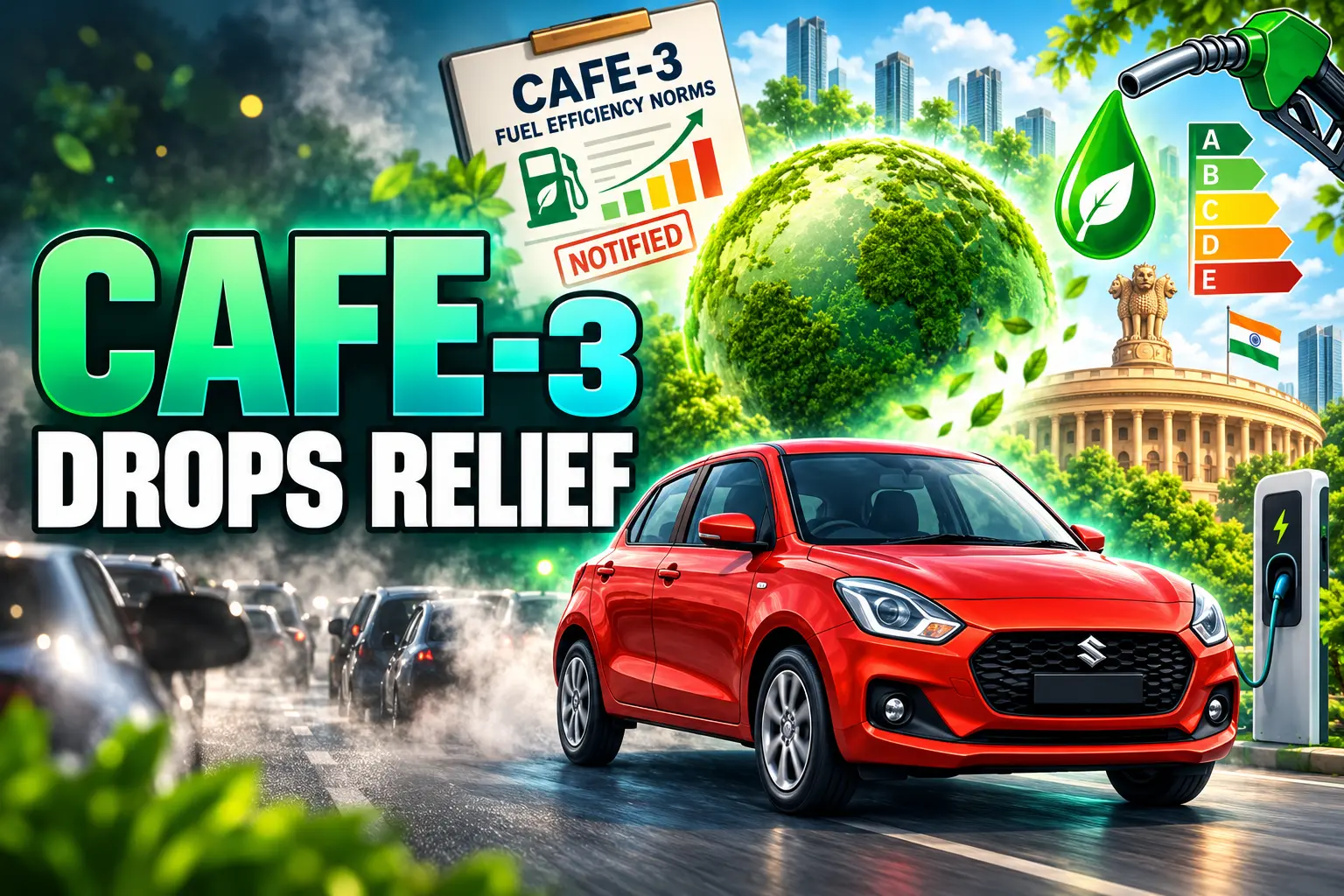 CAFE-3 norms India 3x BEV credit small cars