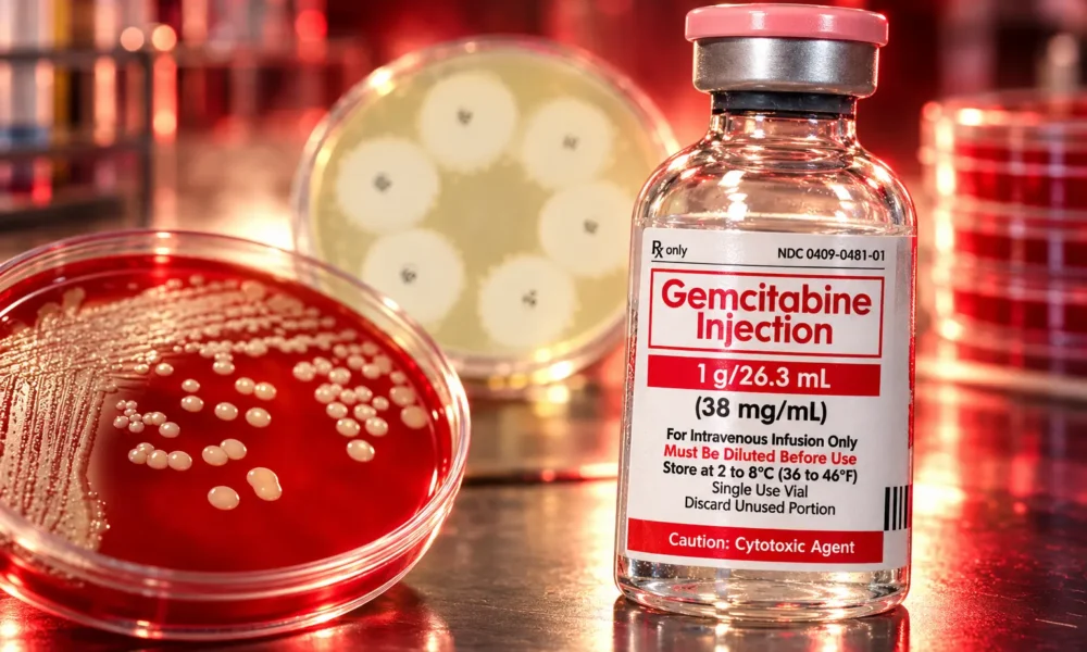 Gemcitabine synergy with penicillin against MRSA