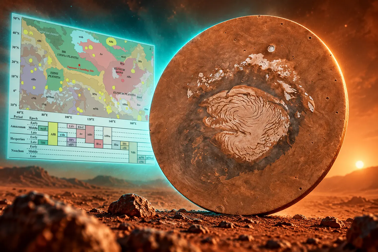 China 2028 Mars geologic map time scheme