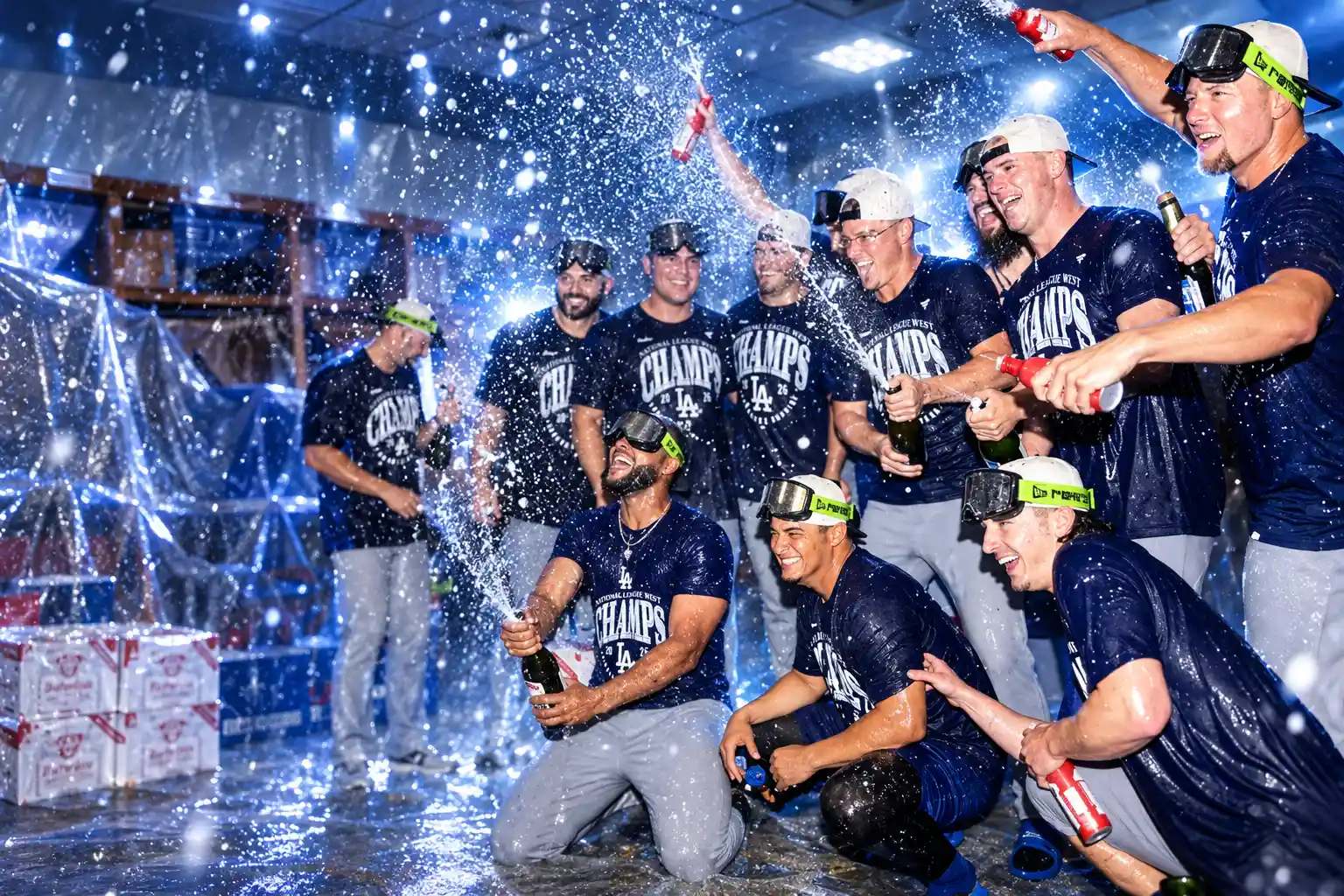 Dodgers clinch NL West 8-2 in Cincinnati