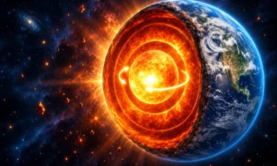 Earth's core gravity changes day length milliseconds