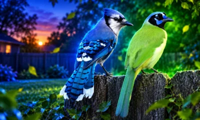 wild grue jay green jay blue jay hybrid Texas