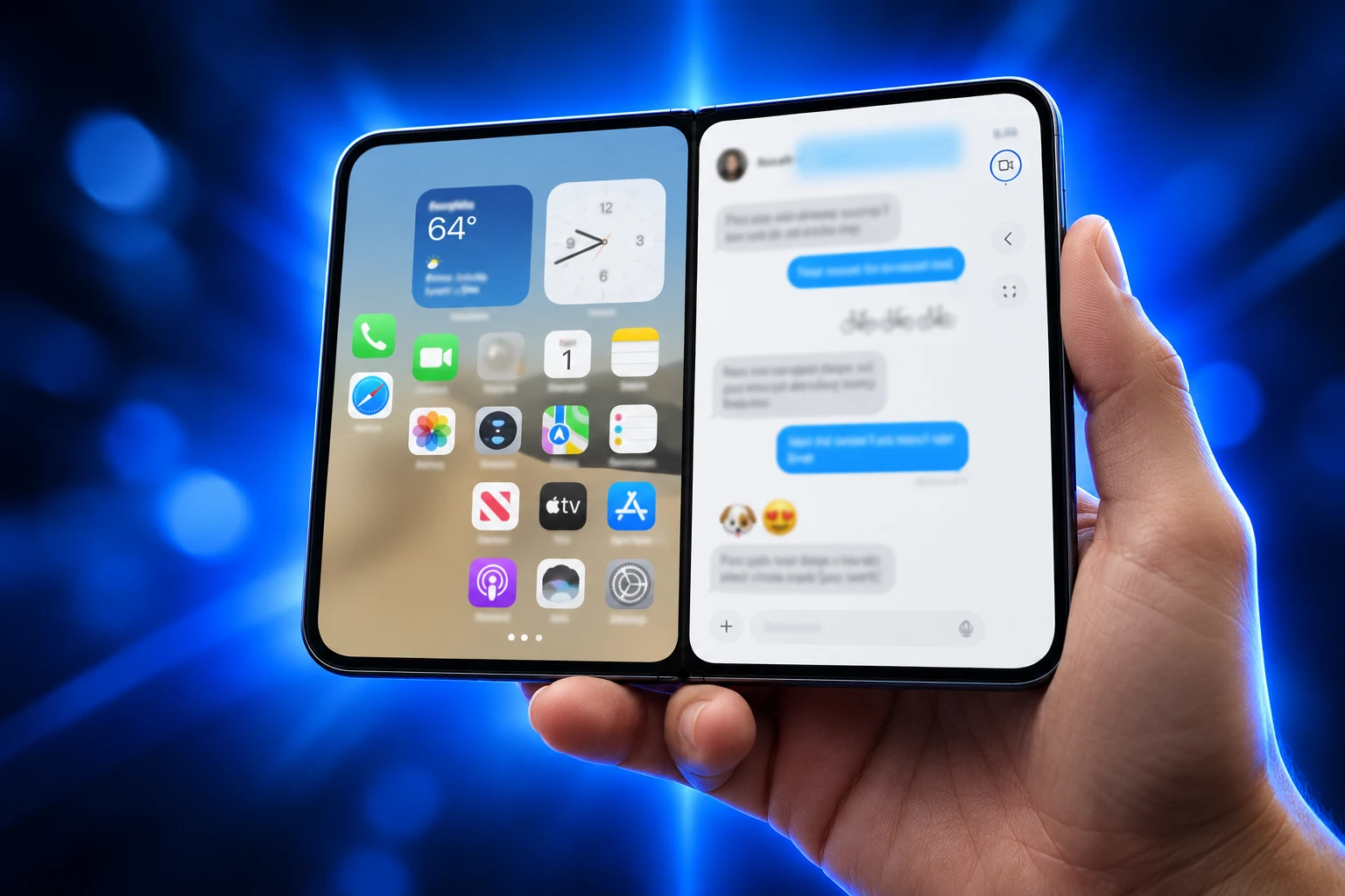 iPhone Duo Split View compared with iPad mini